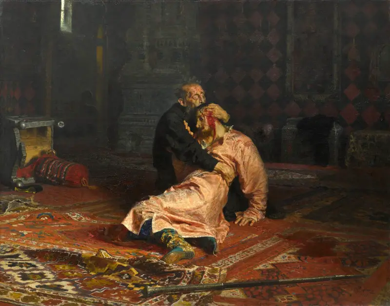 Iwan der Schreckliche und sein Sohn Iwan von Ilja Repin